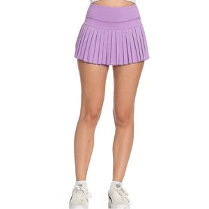 Gold Hinge Lilac Pleated Tennis Skirt